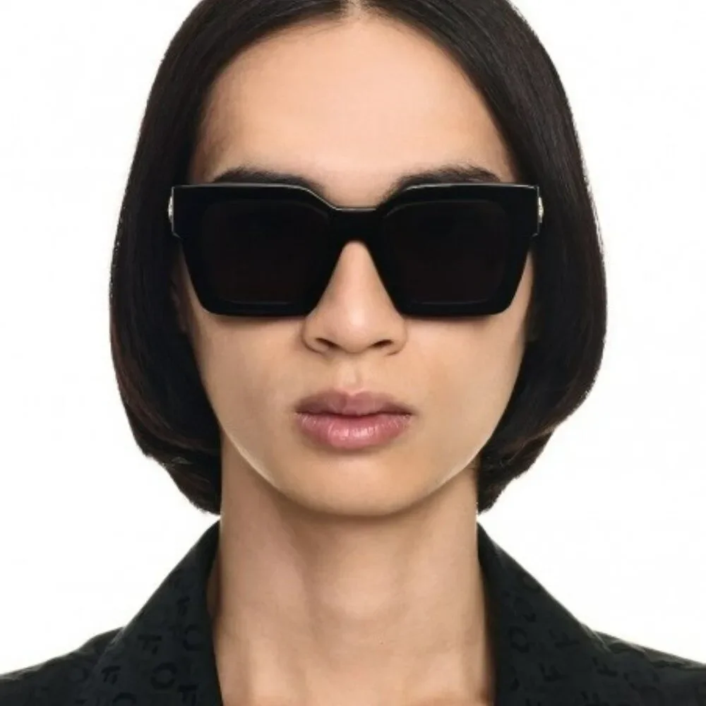 Off-White JACKSON Men Sunglasses Black Grey Square OERI13I JACKSON 1007